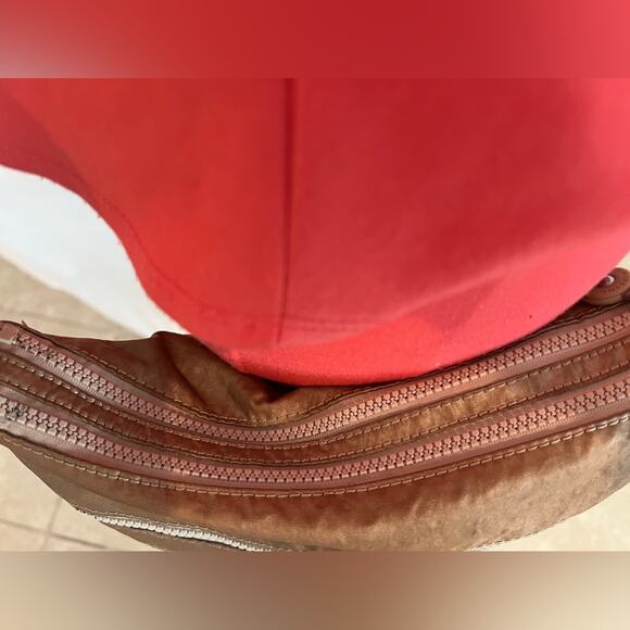 Kipling Adjustable Crossbody Purse Gold Casual Everyday Shoulder Bag Double Zip - Picture 5 of 12